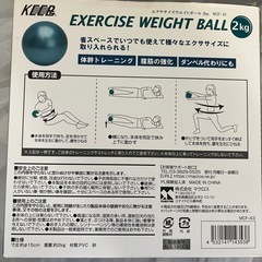 エクササイズウエイトボール２kgの画像