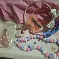 可愛いヘアアクセサリーのセット星のネックレス等の画像