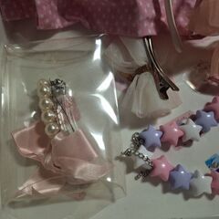 可愛いヘアアクセサリーのセット星のネックレス等の画像