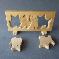 ネコのパズルの画像