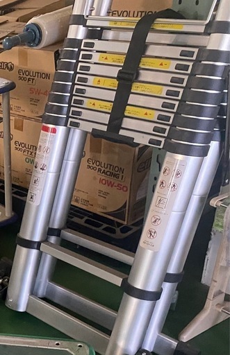 伸縮脚立はしご4m 最大8m 引き取り限定