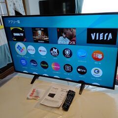 パナソニック ビエラ Panasonic VIERA 4K対応TV TH-49FX500 2018年製 HDR NET動画 スマートテレビ ユーチューブ ネットフリックス 観れます！の画像
