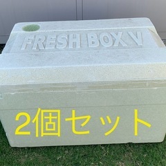 クーラーボックス　 発泡スチロールの箱　野菜保存箱　【2箱セット】