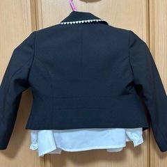 キッズ用フォーマルジャケット 黒 110の画像