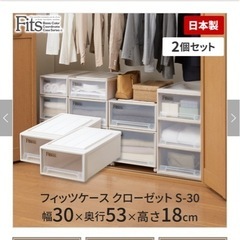 Fits衣装ケース　2個セットの画像