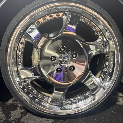 クレンツェ バズレイア 19インチ 9j 9.5j メッキ 深リム 114.3