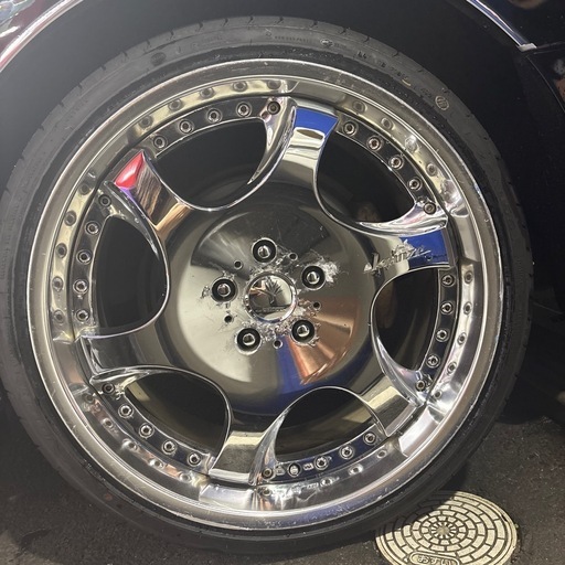 クレンツェ バズレイア 19インチ 9j 9.5j メッキ 深リム 114.3