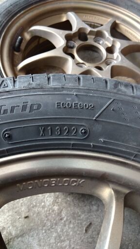 RAYS VOLKRACING CE28N 14×5.0J 45 4本セット　165/55R15 GOODYEAR