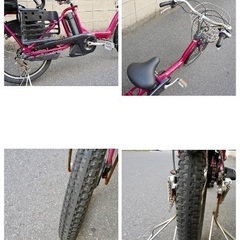  {受付中}🔴⭐️超特価⭐🔴電動自転車 ヤマハ 20インチ 子供乗せ 中古 051302の画像