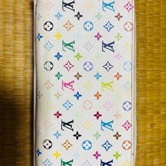 正規品 ルイヴィトン 長財布 モノグラム マルチカラー ジッピーウォレット 白 LOUIS VUITTON ピンク ラウンドファスナー ホワイトの画像