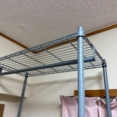 【決まりました★】
丈夫で大容量のハンガーラック（2段）の画像