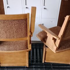 ダイニング回転チェア2脚セットの画像