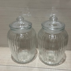 ガラス製2.3Ｌ　クッキージャー　２個セット
