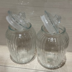 ガラス製2.3Ｌ　クッキージャー　２個セット
の画像