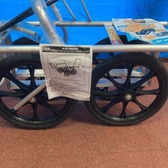 （受け渡し予定あり）収穫台車　ハウスカー　コンテナカー　アルミ　手押し車　の画像