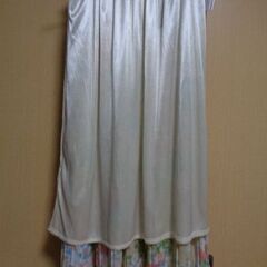 レディース服　裏地付きゴムのロングスカートの画像