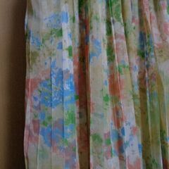 レディース服　裏地付きゴムのロングスカートの画像