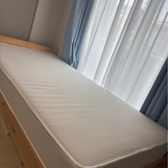 シングルベッド+マットレスの画像