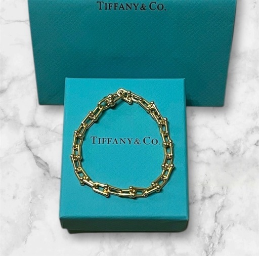 ティファニー　スモールリンクブレスレット ゴールド