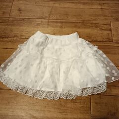 (古着)ドット柄スカート(size 100)