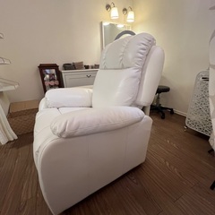 リクライニングチェア　シフォン　ホワイトの画像