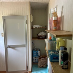 コンテナユニットハウス　風呂　トイレ　洗面所 収納棚　洗濯機置き場付きの画像