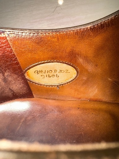 【希少美品】金枠ロゴ　エドワードグリーン　バークレー　9.5D 202ラスト