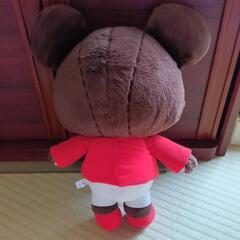 クマのぬいぐるみ 赤い服 中型の画像