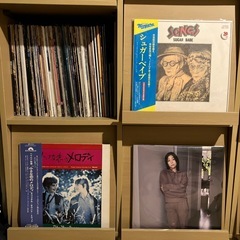 レコード収納棚2個セットの画像