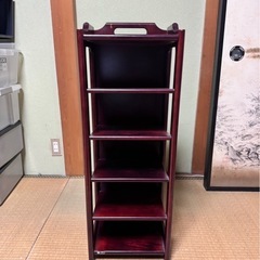 カリモク家具 スリッパラック シューズラック 木製 レトロ 収納