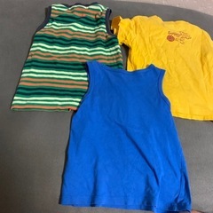 H&M&ハッカキッズタンクトップ　Tシャツ　3点セット　サイズ100〜110の画像
