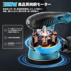 サンダー 電動 ランダムオービットサンダー 6段階調速 オービタルサンダーの画像