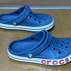 クロックス　19.5cm ネイビーの画像