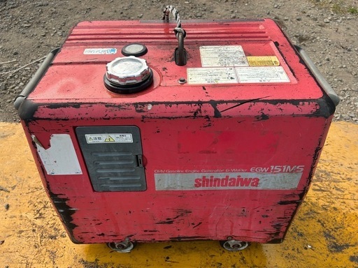 Sindaiwa 防音型　ウェルダ　溶接機　発電機　発電　シンダイワ ガソリン 溶接　150A 発電機 2.5KVA アーク溶接機　宮崎