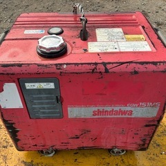 Sindaiwa 防音型　ウェルダ　溶接機　発電機　発電　シンダイワ ガソリン 溶接　150A 発電機 2.5KVA アーク溶接機　宮崎の画像