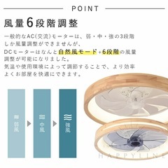 シーリングファンライト ファン付 LED 薄型 8〜10畳 高輝度の画像