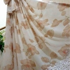 美品！(購入価格5500円)✴シフォンカフェカーテンの画像