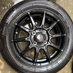 G-speed  2024年製　155/65r14 ブリヂストン　NEWMO   4本セット  アルミホイールの画像