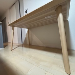 IKEA LISABO】ナチュラル ダイニングテーブル（4人掛け）の画像
