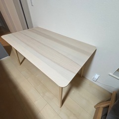 IKEA LISABO】ナチュラル ダイニングテーブル（4人掛け）の画像