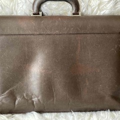 【受渡予約済】バーバリー BURBERRY ビジネスバッグ ブリーフケース 書類カバン 本革　レザー ロゴ　ブラウン　茶褐色の画像