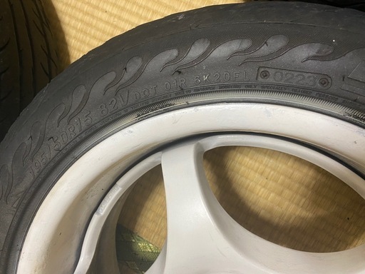 ENKEI Circlar(サーキュラー) Rスタイル 15インチ6.5J +34 100-4H アルミホイール 4本 ホワイト ファ