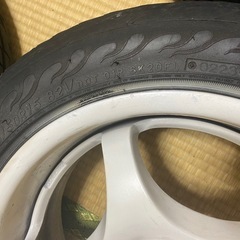 ENKEI Circlar(サーキュラー) Rスタイル 15インチ6.5J +34 100-4H アルミホイール 4本 ホワイト ファイナリスト595evo195/50R15の画像