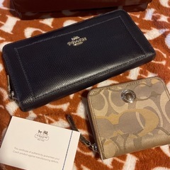 【期間限定】美品激安処分SALE💛COACHレザー長財布&ミニウ...
