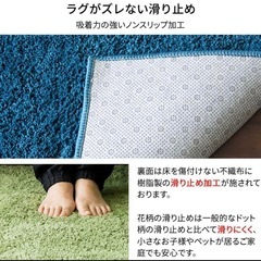ラグマット 185×185 ネイビーの画像