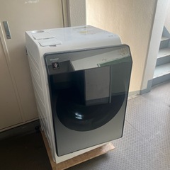 美品　左開き　シャープ　ドラム式洗濯乾燥機　ES-W113-SL...