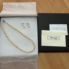 パール　真珠　ネックレス　イヤリング