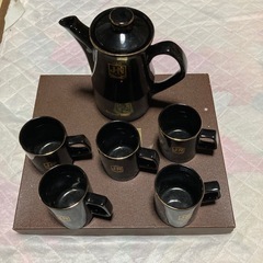 ジャックノエル　ポット付き５客コーヒーカップの画像