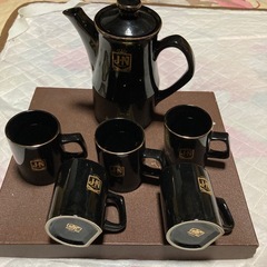 ジャックノエル　ポット付き５客コーヒーカップの画像