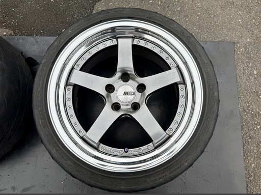 【本物】SSR Professor SP4 18インチ 9.5J +35 5H 114.3 MDディスク　深リム　メッキ　スタンス　ド